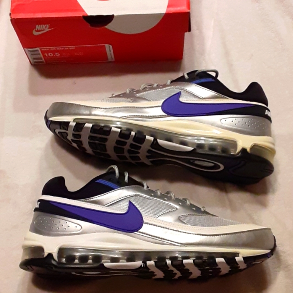 Nike Air Max 97/ BW womens 10.5 Metallic silver/Persian violet NIB